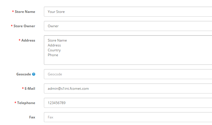 Cart 2 General Settings